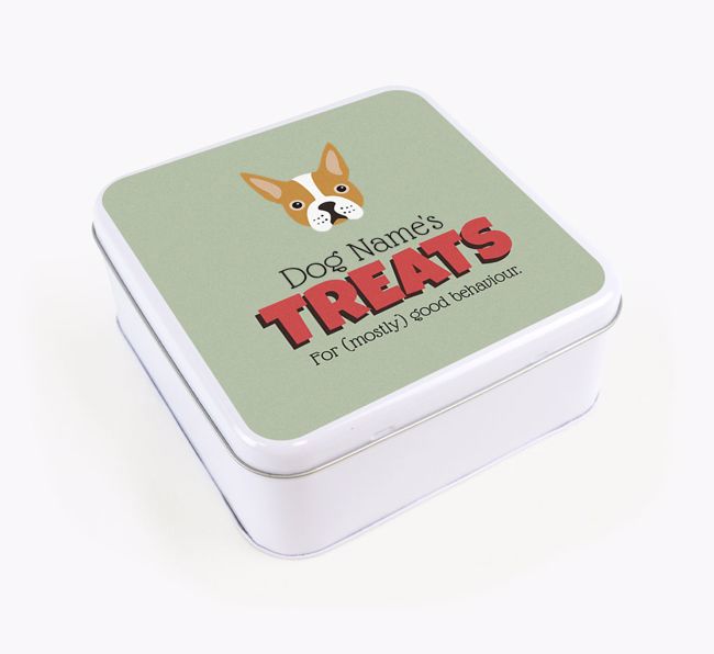 Personalised Retro Design Square Tin for your {breedFullName}